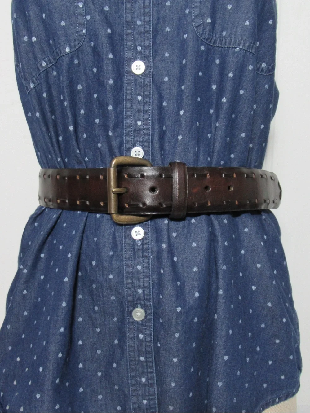 Lucky Brand Wide Leather Belt